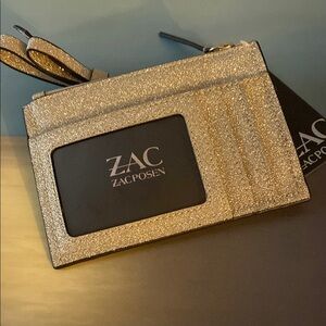 Zac Posen Silver Glitter Clutch